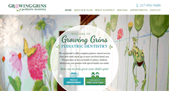 Desktop Screenshot of growinggrinsdentistry.com